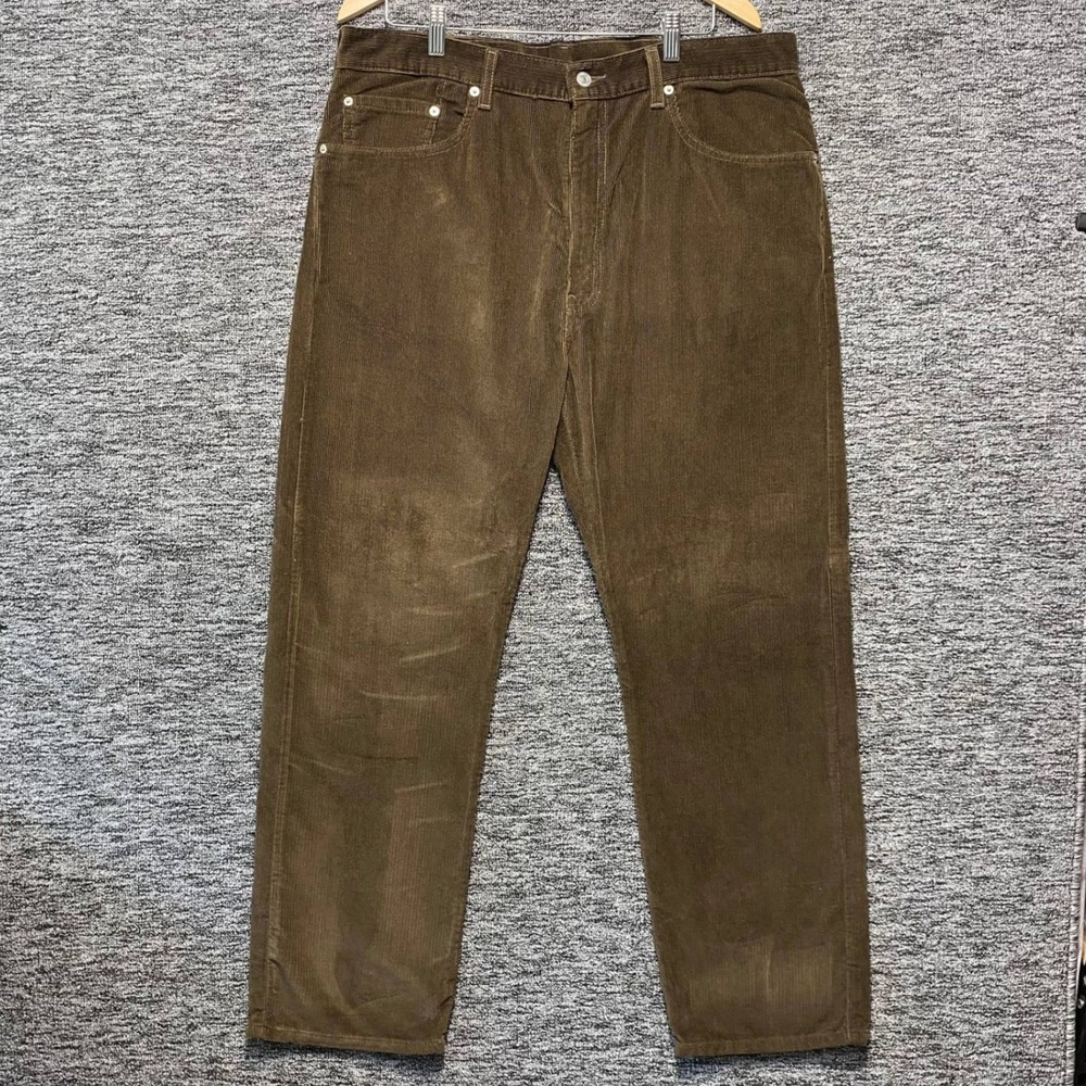 Vintage Levis 505 Corduroy Pants Mens 38x30 Brown Earth Straight Leg Cords